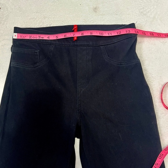 SPANX Classic Black Pull-On Knit Skinny Jean Pant - Medium - Picture 7 of 9